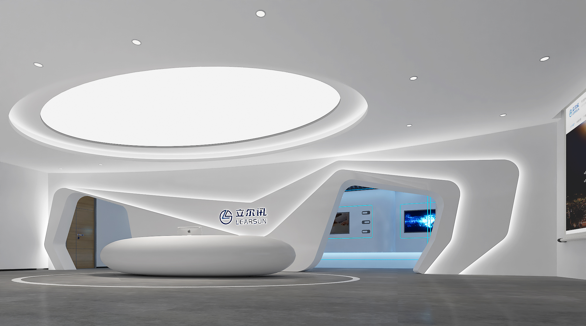 立尔讯人工智能展馆展厅设计-以科技增强品牌形象-深圳文丰装饰